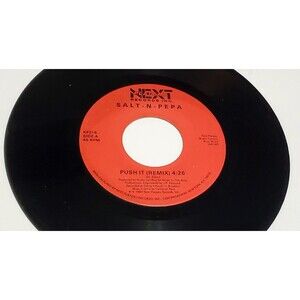 Salt N Pepa Push It ( Remix ) - 45 RPM Funk 1987 Single KF315 Pre-owned